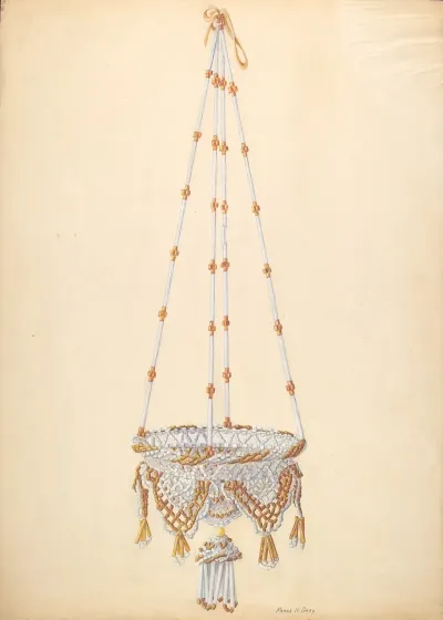 Beadwork Hanging Basket