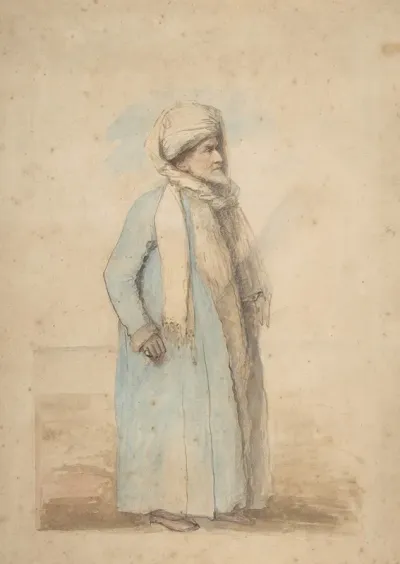 Bearded Man In Oriental Costume