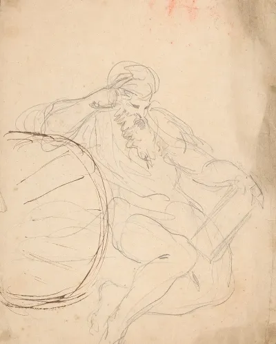 Bearded Man Seated 2