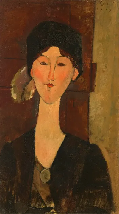 Beatrice Hastings Devant Une Porte