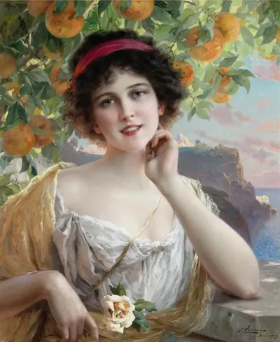 Beauty Under The Orange Tree