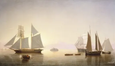 Becalmed Off Halfway Rock