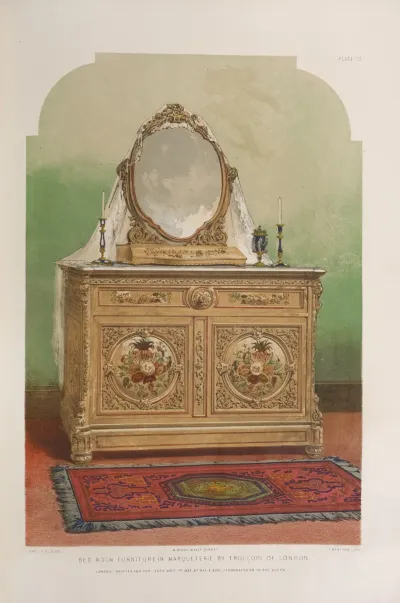 Bed Room Furniture In Marqueterie