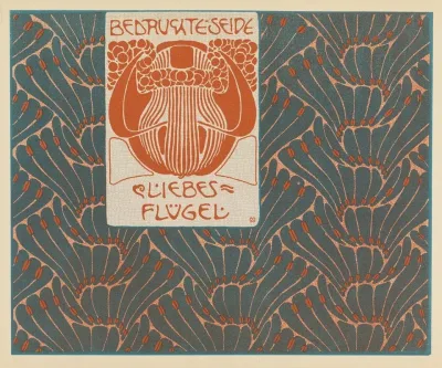 Bedruchte Seide Liebes Flugel Printed Silk Love Wings