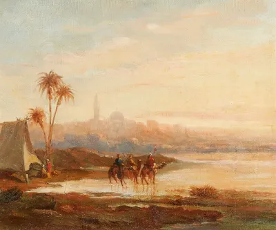 Beduinen Vor Den Toren Jerusalems