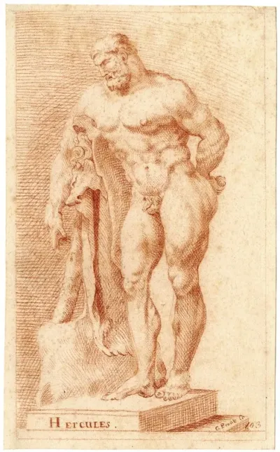 Beeld Van De Hercules Farnese