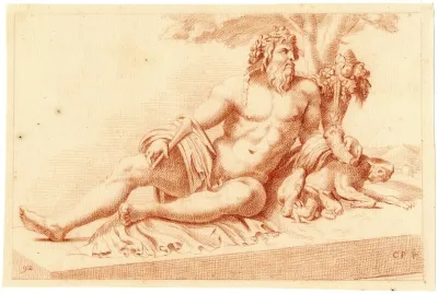 Beeld Van De Riviergod Tiber 2