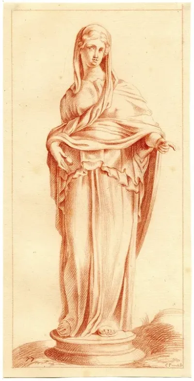 Beeld Van Staande Vrouw 12