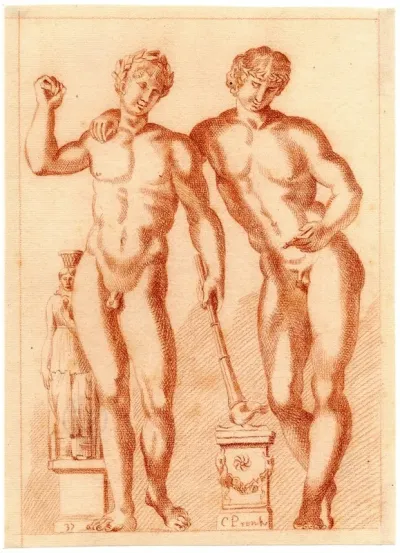 Beeld Van Twee Jonge Mannen