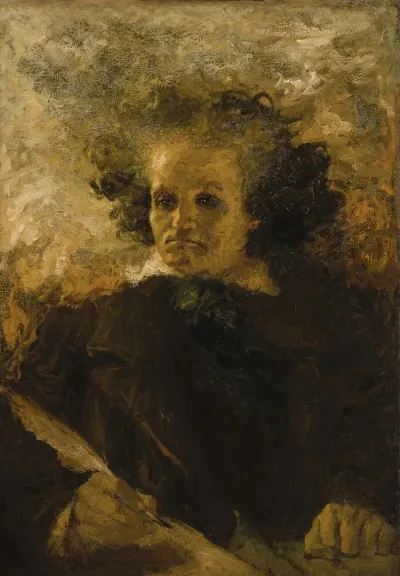 Beethoven Holding A Quill