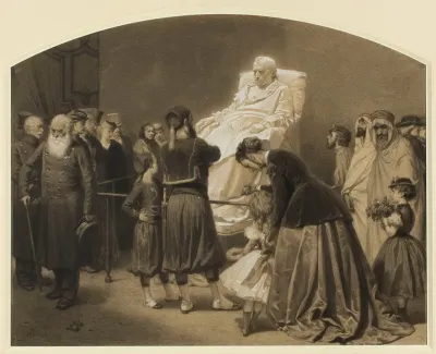 Before A Statue Of Napoleon