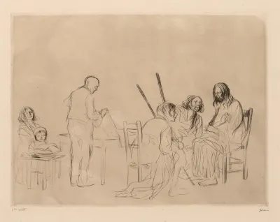 Before The Supper At Emmaus