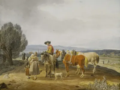 Begegnung Auf Der Landstrase Jeweils