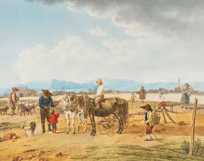 Begegnung Auf Der Landstrasse