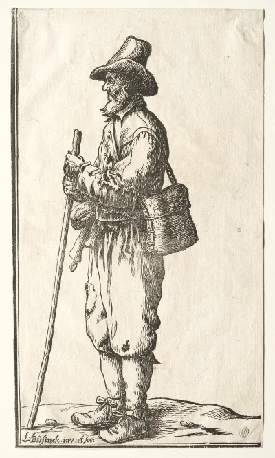 Beggar In Profile Toward Left