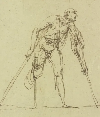 Beggar With Two Crutches