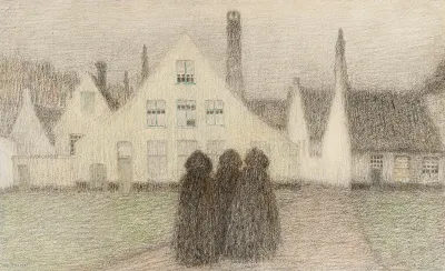 Beguinage Avec Vieilles Femmes