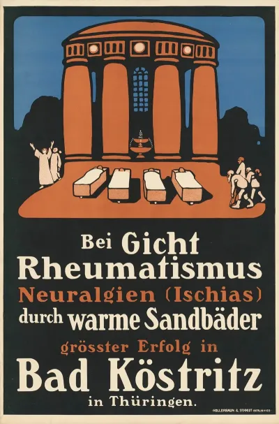 Bei Gicht Rheumatismus Neuralgien Ischias Durch Warme Sandbader Bad Kostritz