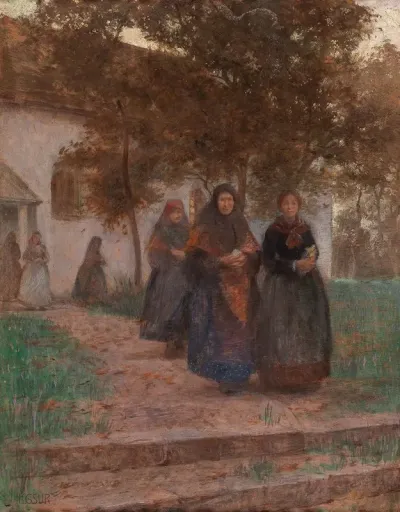 Beim Kirchgang