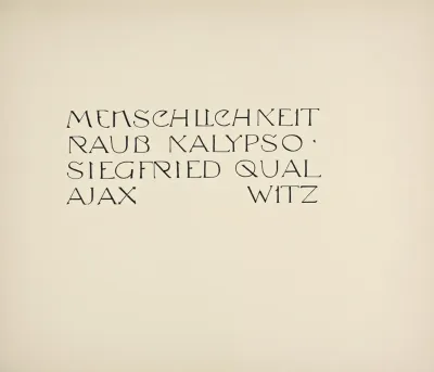 Beispiele Kunstlerischer Schrift Pl 012