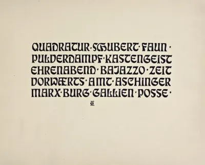 Beispiele Kunstlerischer Schrift Pl 039