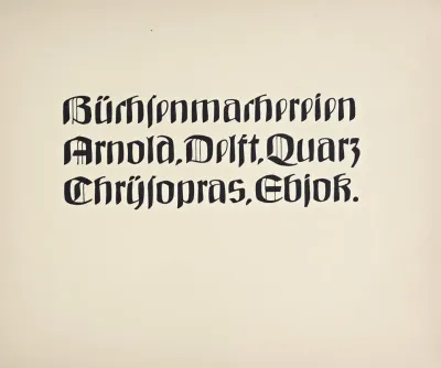 Beispiele Kunstlerischer Schrift Pl 078