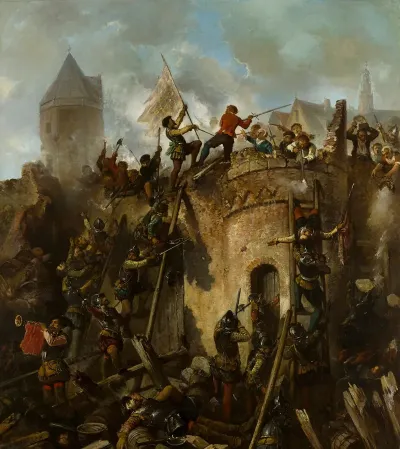 Beleg Van Alkmaar 18 September 1573 Spaanse Troepen Bestormen De Stad
