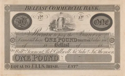 Belfast Commercial Bank One Pound Note