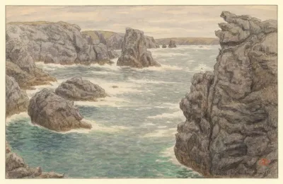 Belle Isle En Mer Vue De La Cote Des Poulains