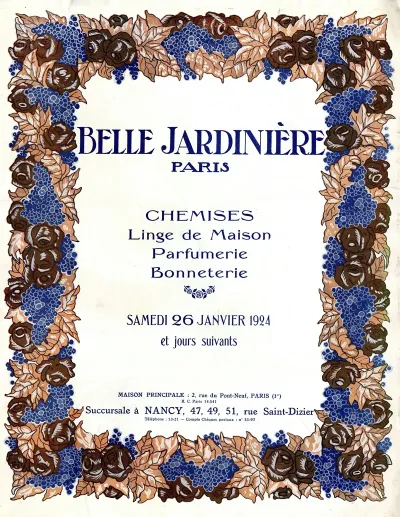 Belle Jardiniere Chemises Linge De Maison Parfumerie Bonneterie