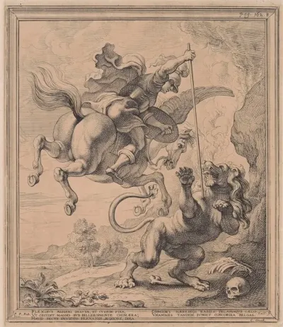 Bellerophon Killing The Chimera