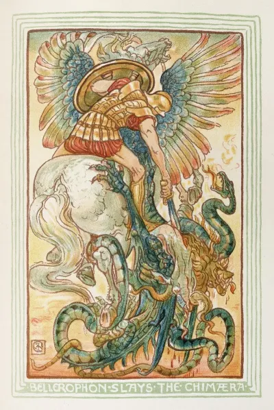 Bellerophon Slays The Chimera