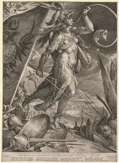 Bellona Leading The Armies Of The Emperor Against The Turks