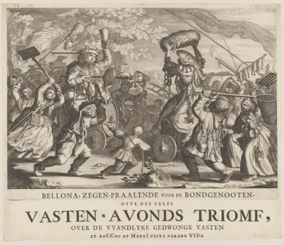 Bellona Zegen Praalende Voor De Bondgenooten Ofte Des Zelfs Vasten Avonds Triomf Over De Vyandlyke Gedwonge Vasten