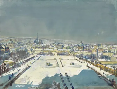 Belvedere Mit Blick Auf Wien