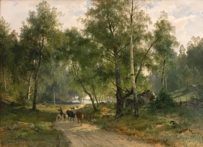 Beneath The Birches Motif From Malaren