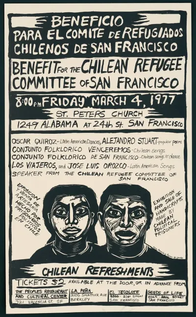 Benefit For The Chilean Refugee Committee Of San Francisco