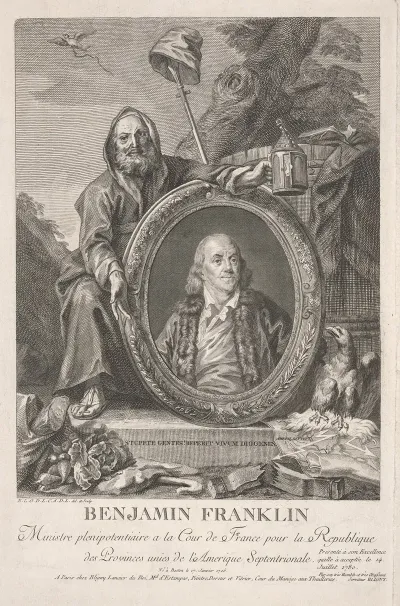Benjamin Franklin Minister Plenipotentiary At The Court Of France To The Republic Of United Provinces Of North America