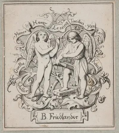 Benoni Friedlander 1773 1858 Ekslibris