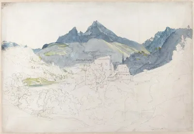 Berchtesgaden With The Watzmann Peak In The Distance