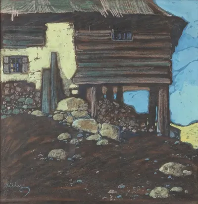 Bergbauernhof Pastell