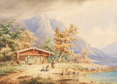 Berghutte Am See