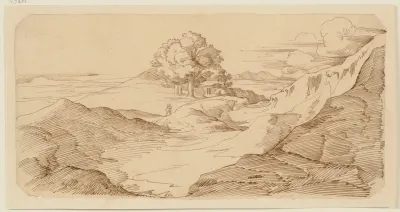 Bergige Italienische Landschaft