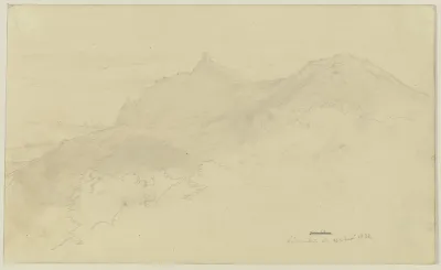 Berglandschaft Mit Einer Burg