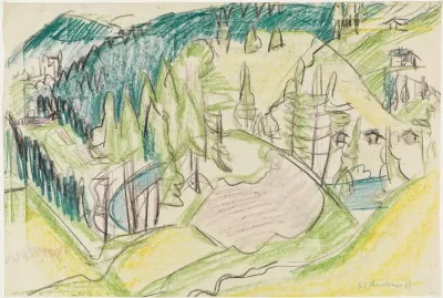 Berglandschaft Mit Tannen