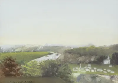 Berglandschap Met Een Rivier