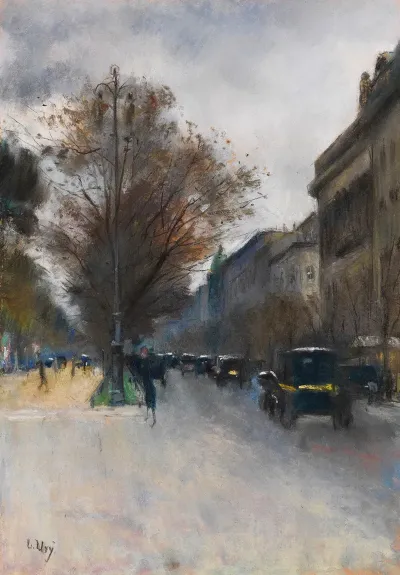 Berliner Strasenszene Im Herbst Hotel Adlon Berlin