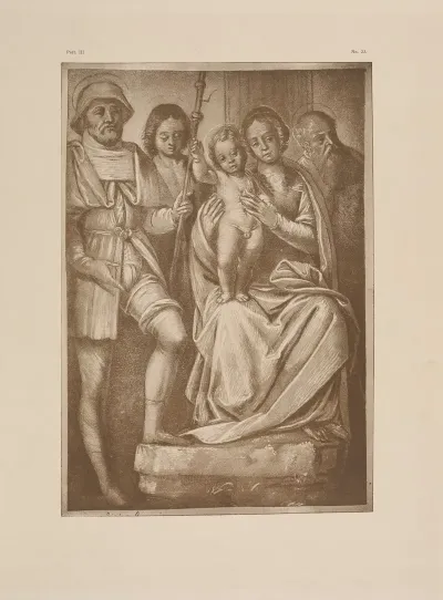 Bernardino Lanino Madonna And Child With St Roch And St Jerome