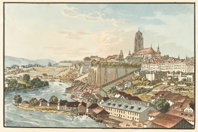 Berne Depuis La Route De Thoune
