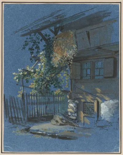Berner Oberlander Bauernhaus Im Mondschein